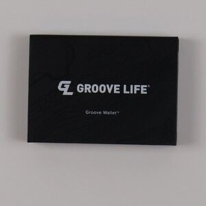 Groove Life Mens Wallet Groove Wallet Midnight Black Solid OS NWT